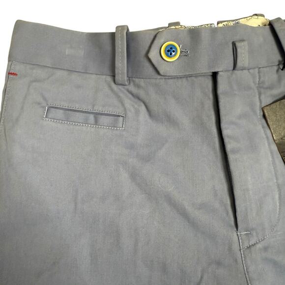 Saks Fifth Ave Owen Miller  Chino Pants Men's 28 Cotton Blue Trousers Italy - Picture 7 of 11